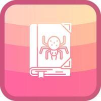 Horror Glyph Squre Colored Icon vector