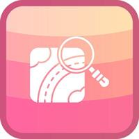 Find Glyph Squre Colored Icon vector