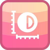 Sizing Glyph Squre Colored Icon vector