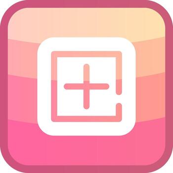 Add square Glyph Squre Colored Icon vector