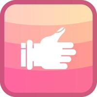 Like Glyph Squre Colored Icon vector