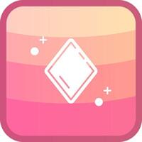 Diamonds Glyph Squre Colored Icon vector