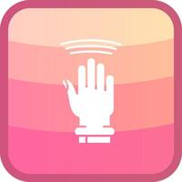 Drag Window Glyph Squre Colored Icon vector
