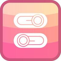 Switch Glyph Squre Colored Icon vector