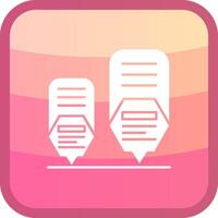 Infographic elements Glyph Squre Colored Icon vector
