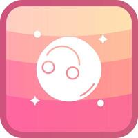 FALSE Glyph Squre Colored Icon vector