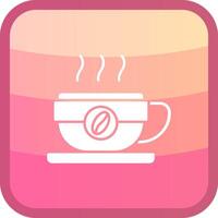 Coffee mug Glyph Squre Colored Icon vector