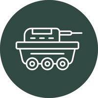 icono de vector de tanque