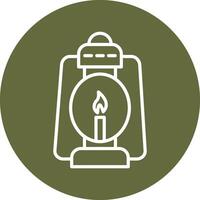 Oil Lamp Vector Icon