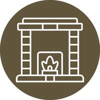 Fireplace Vector Icon