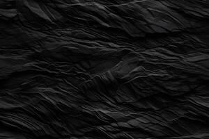 AI generated Seamless texture of dark grey black slate tile wall, neural network generated image photo