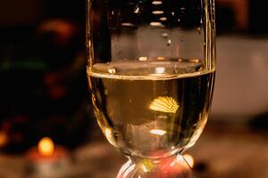 flauta vaso para champán o otro espumoso vinos para fiestas y especial ocasiones foto
