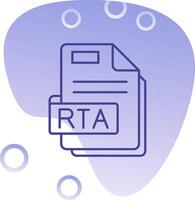 Rta Gradient Bubble Icon vector