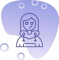 Liar Gradient Bubble Icon vector