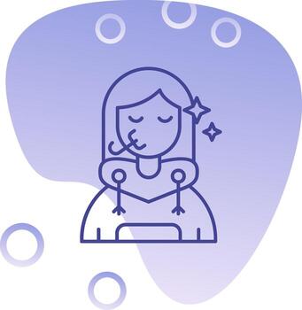 Congratulation Gradient Bubble Icon vector
