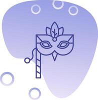 Mask Gradient Bubble Icon vector