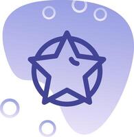 Star Gradient Bubble Icon vector