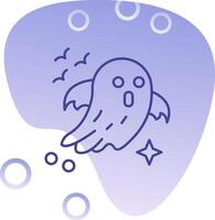 Ghost Gradient Bubble Icon vector