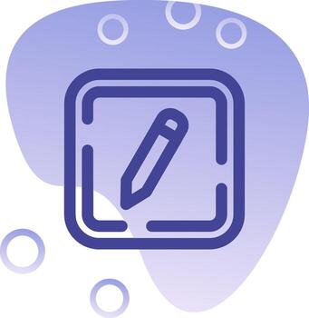 Edit Gradient Bubble Icon vector