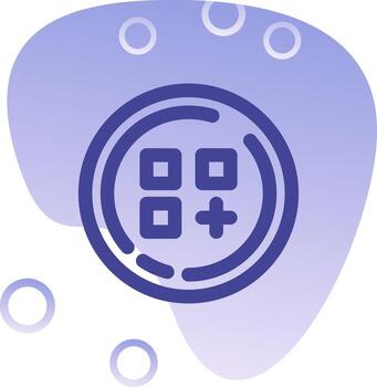 Menu Gradient Bubble Icon vector