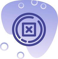 Delete Gradient Bubble Icon vector