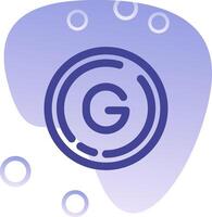 Letter g Gradient Bubble Icon vector