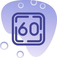 Sixty Gradient Bubble Icon vector