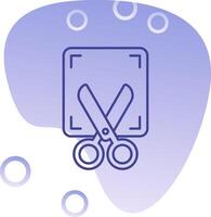Screenshot Gradient Bubble Icon vector
