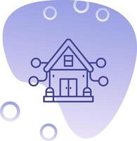 House Gradient Bubble Icon vector