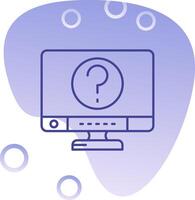 Question Gradient Bubble Icon vector