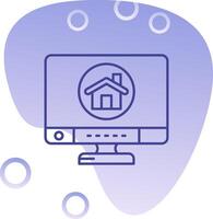 Home Gradient Bubble Icon vector