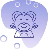 Love Gradient Bubble Icon vector