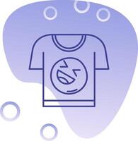 tee degradado burbuja icono vector