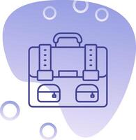 Bag Gradient Bubble Icon vector