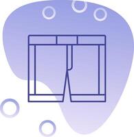 Underwear Gradient Bubble Icon vector