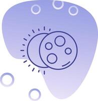 Eclipse Gradient Bubble Icon vector