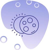 Eclipse Gradient Bubble Icon vector