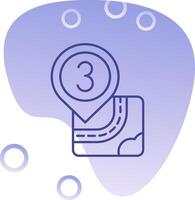 Three Gradient Bubble Icon vector
