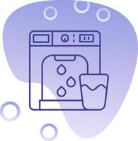 Dispenser Gradient Bubble Icon vector