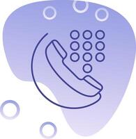 Dial Gradient Bubble Icon vector