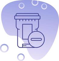 Delete Gradient Bubble Icon vector