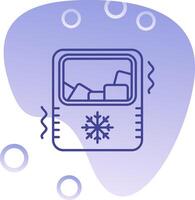 Ice maker Gradient Bubble Icon vector