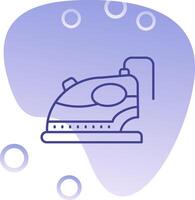 Iron Gradient Bubble Icon vector