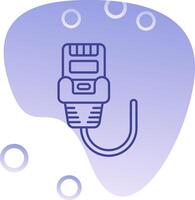 Ethernet Gradient Bubble Icon vector