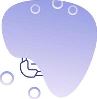 Promethium Gradient Bubble Icon vector