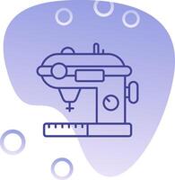 Sewing Gradient Bubble Icon vector