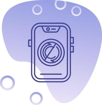 Copyright Gradient Bubble Icon vector