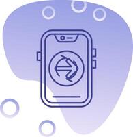 Forward Gradient Bubble Icon vector