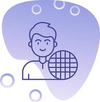 Grid Gradient Bubble Icon vector