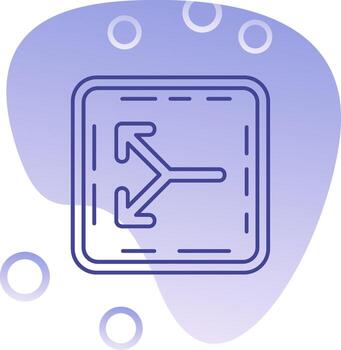 Split Gradient Bubble Icon vector